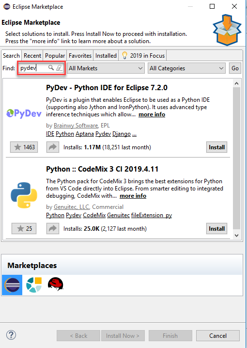 install selenium with eclipse and python